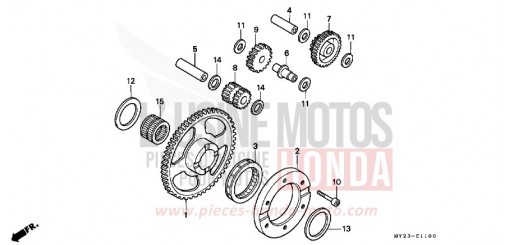 STARTING CLUTCH NX650N de 1992